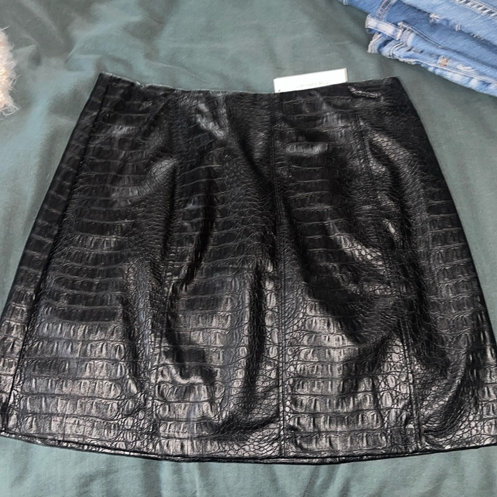 Leather skirt